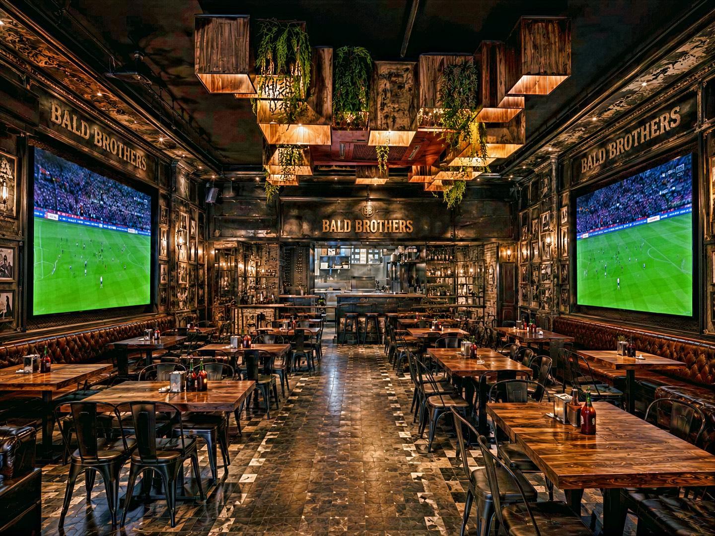 Bald Brothers interior